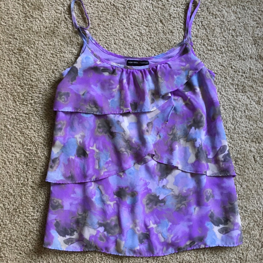 Purple Floral Tank